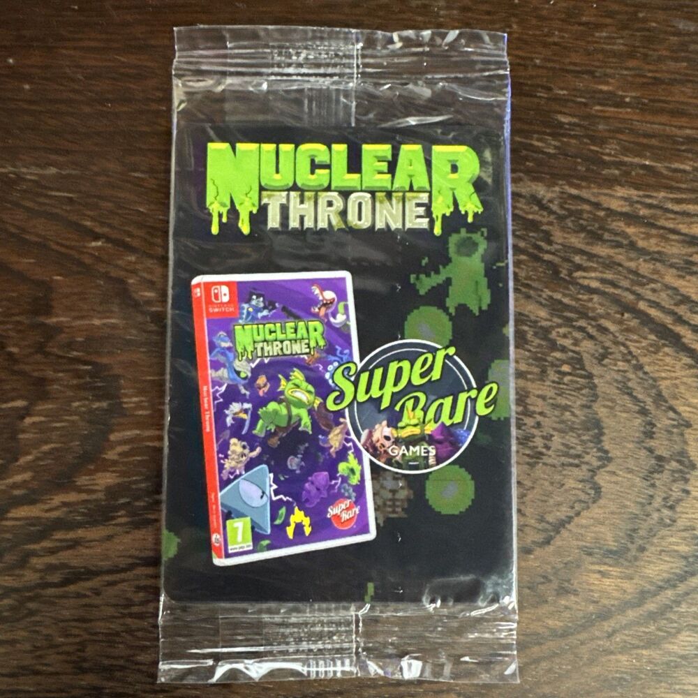 Nuclear Throne Super Rare Games SRG Trading Card Booster Pack Sealed Nintendo